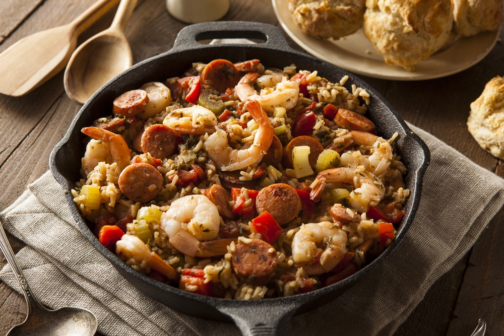 Southern comfort food in a cast iron skillet