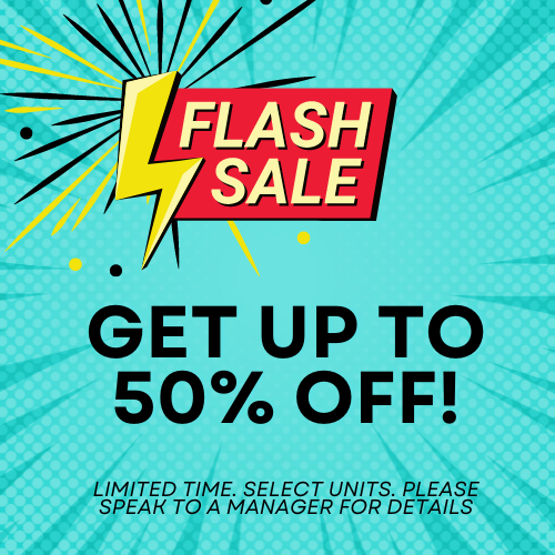 Get Up To 50% Off Your First Month! Speak To A Manager for Details.